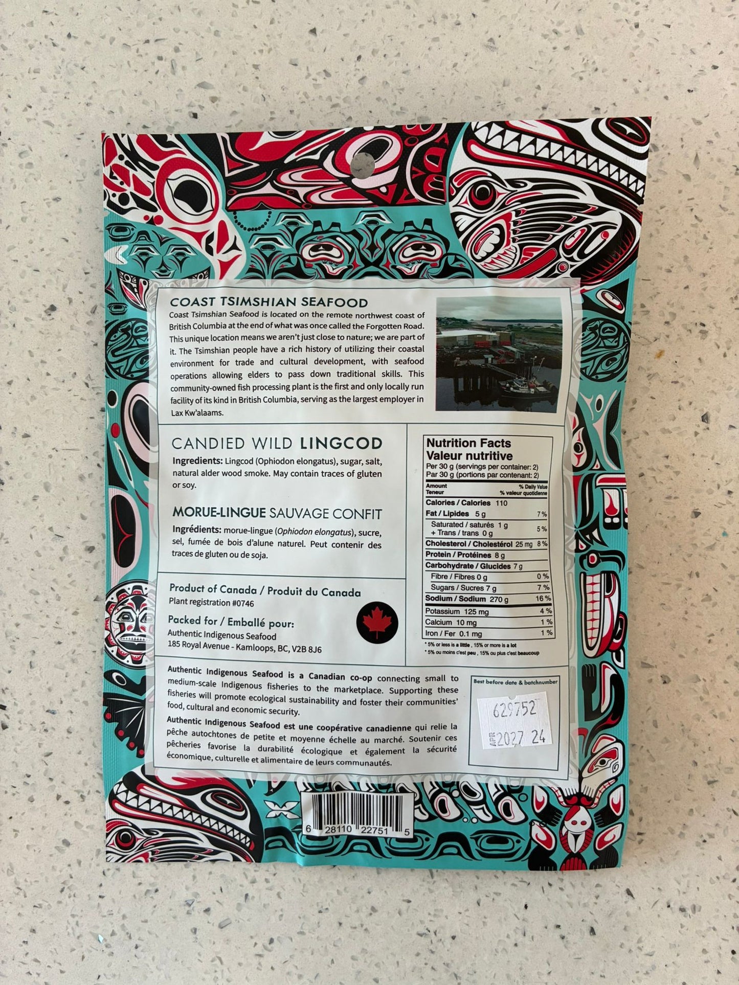 Dish The Fish Singapore fatty, savoury, smoky and sweet Boneless, great sized strips high protein snack Ethically and sustainably harvested with wild, hook and line caught King (Chinook) salmon from British Columbia, Canada. The King (Chinook) salmon is known to be the biggest and fattest among all wild Pacific salmon. Nutritionally, the King salmon is a rich source of high-quality protein and contains vitamins A, B12 and D, as well as niacin and thiamine. ling cod
