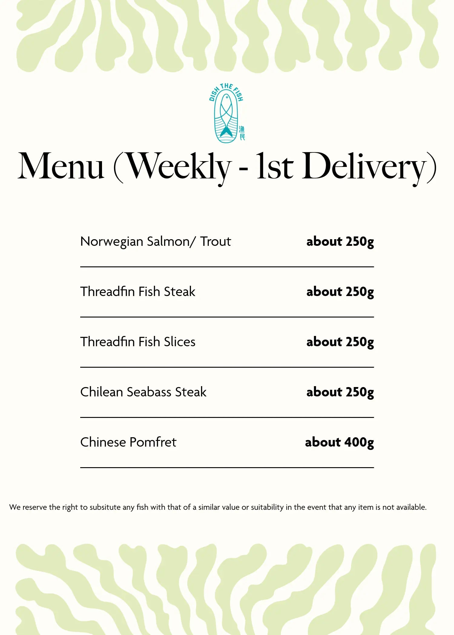 Nourishing Seafood Confinement Package Dishthefish
