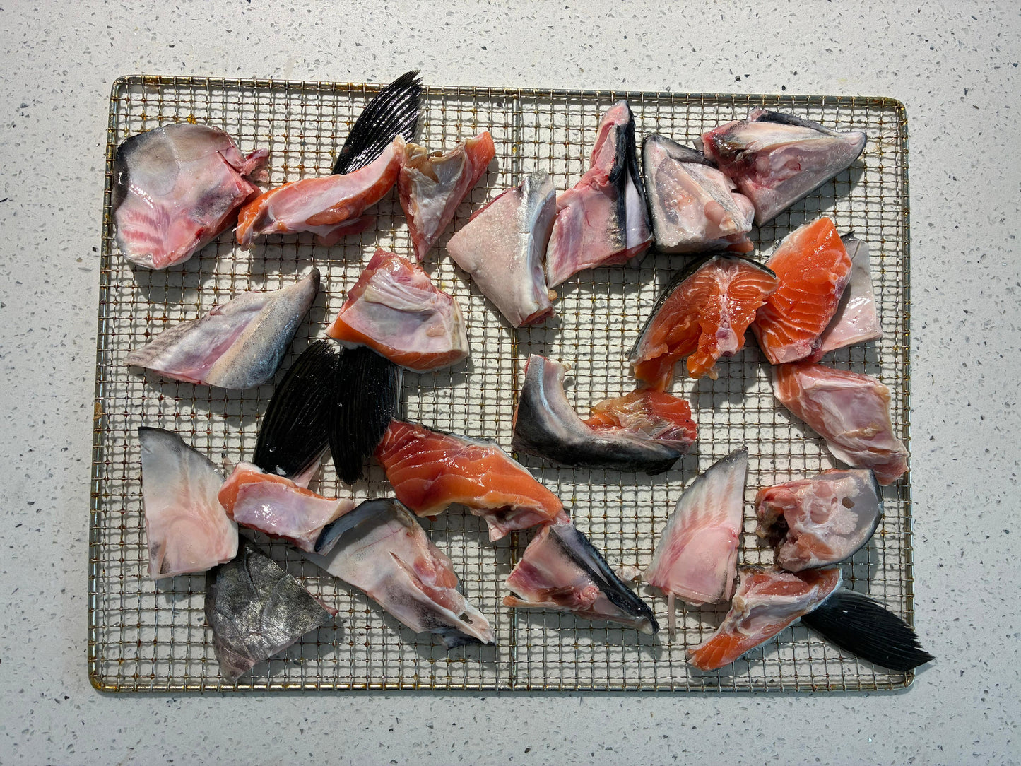 自制脱水金达拉黑鳕鱼(黑鳕鱼)头(宠物适用)(约300克)