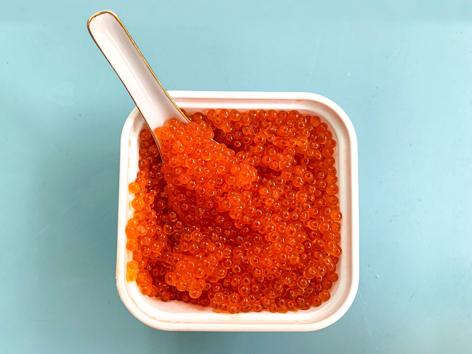 salmon trout roe ikura 200g tub cured