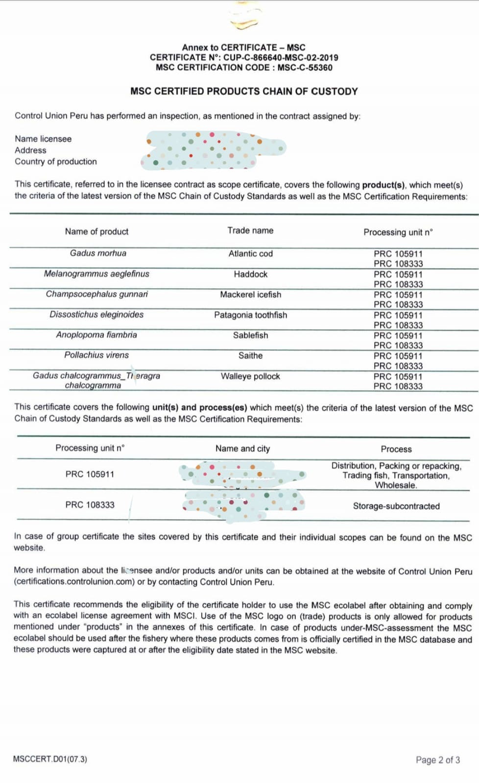 Wild Cod/ Chilean Seabass Fish Fillet (about 300-350g) - Dishthefish DishTheFish Chilean Seabass Patagonian Toothfish Codfish Child Cut Australia Sustainable Wild Caught Line Hooked Slices Soup Grill Bake Online Delivery Singapore MSC Marine Stewardship Council (2400x1800)