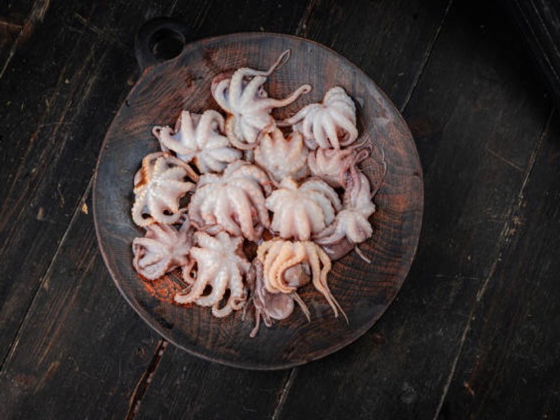 Dishthefish Wild Caught Sabah Baby Tako Octopus Uncooked Taste of the Sea Online Delivery Grill Sous Vide Deep Fried BBQ steam soup steamboat porridge convenient