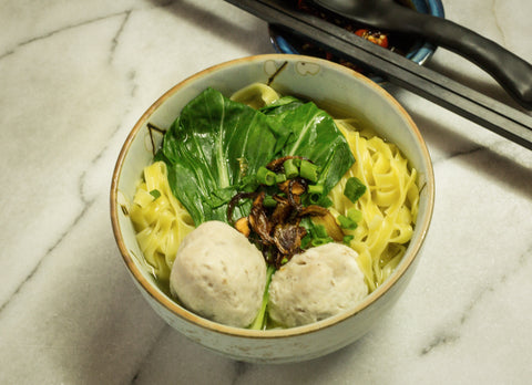 HOW TO COOK FISHBALL MEEPOK AT HOME