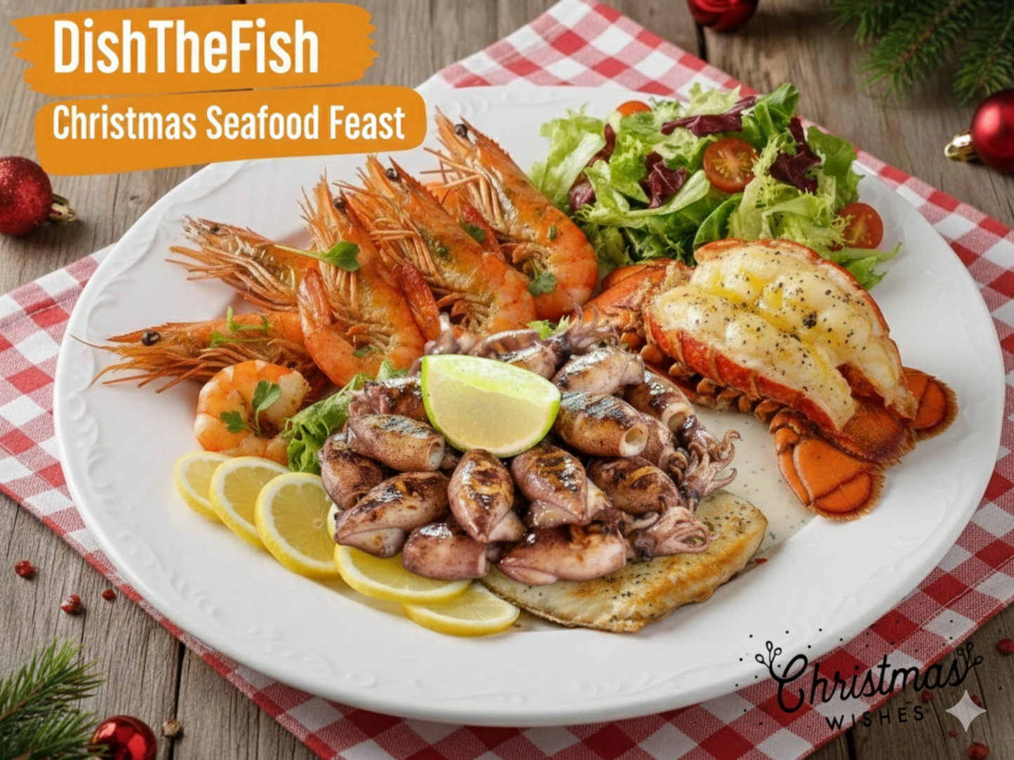 Christmas Dish The Fish Seafood Special Feast 3 to 6 Pax
