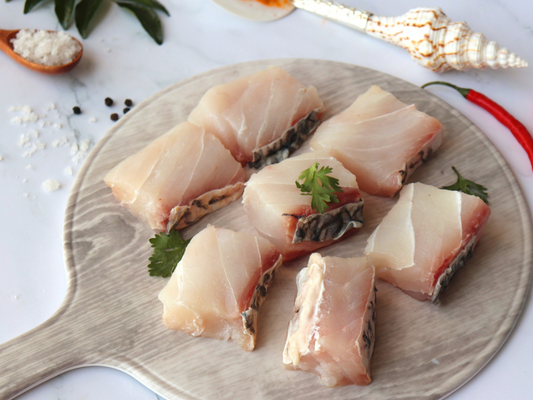 PremiumWildSustainableFourFingerThreadfinFishSlicesDishTheFishWhiteThreadfinTanjungBalai_2 DishTheFish Fresh Fish Seafood Child Cut 