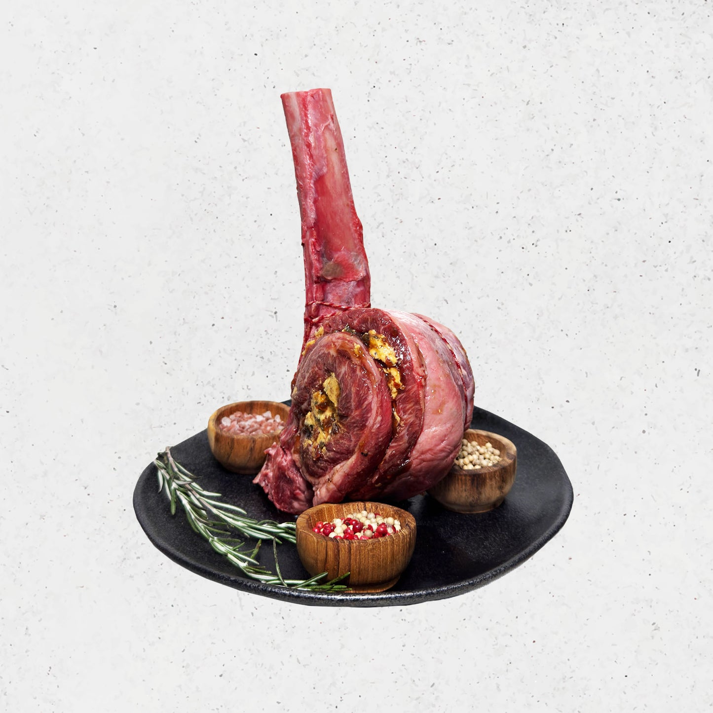 Assorted holiday foods including a roasted turkey, oysters, and various meats on a wooden table. DishTheFish Eaters Market Beef Pork Chicken Sausage Lollipop Chorizo Wild Sockeye Salmon Spot Prawns Hyogo Oysters Turkey