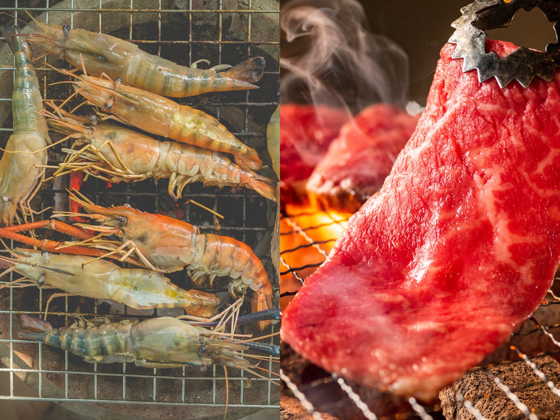 Seafood with A5 Takasaki Wagyu Grill Set (红红火火） - Dish The Fish